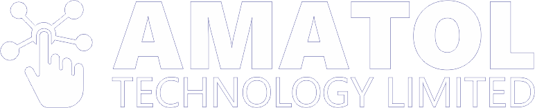 Amatol Tech Logo - White